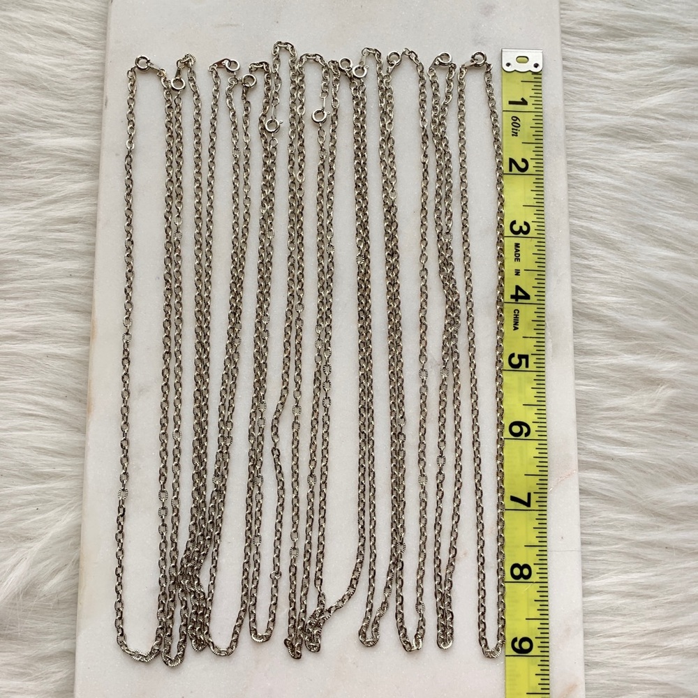 Silver Plated Silver Chains, for Pendants 18 inch - Picture 3 of 7